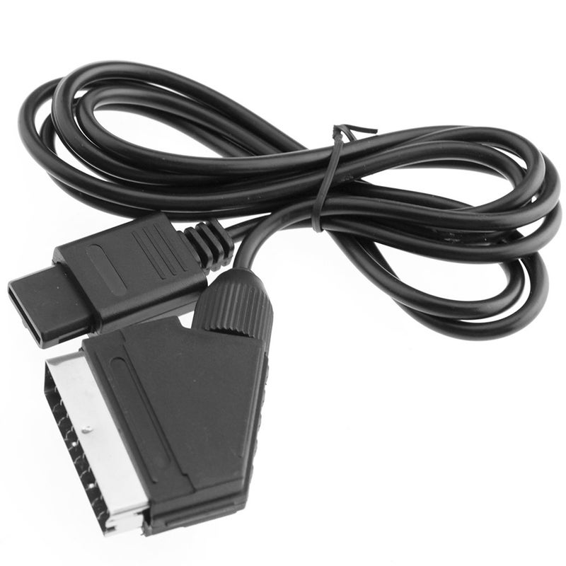 SING F LTD 1.8m PVC RGB Scart Video AV Cable Cord Lead Compatible with Super Nintendo N64 NGC SNES - Image 1